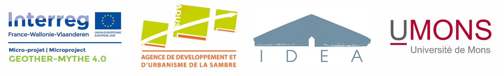 Logos des partenaires du projet GEOTHERMYTHE