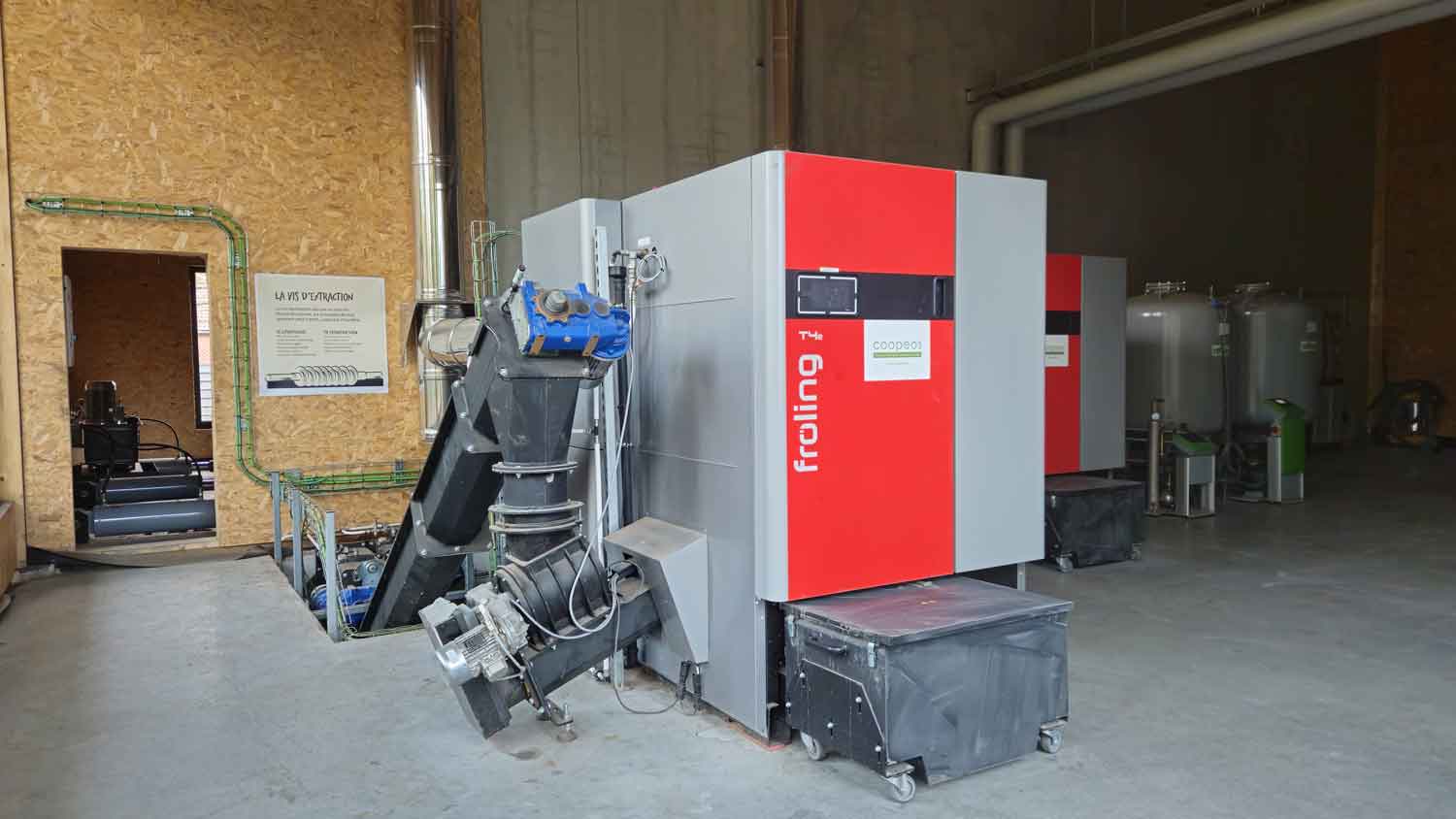 Binneninstallaties houtketelinstallatie SPARKOH!