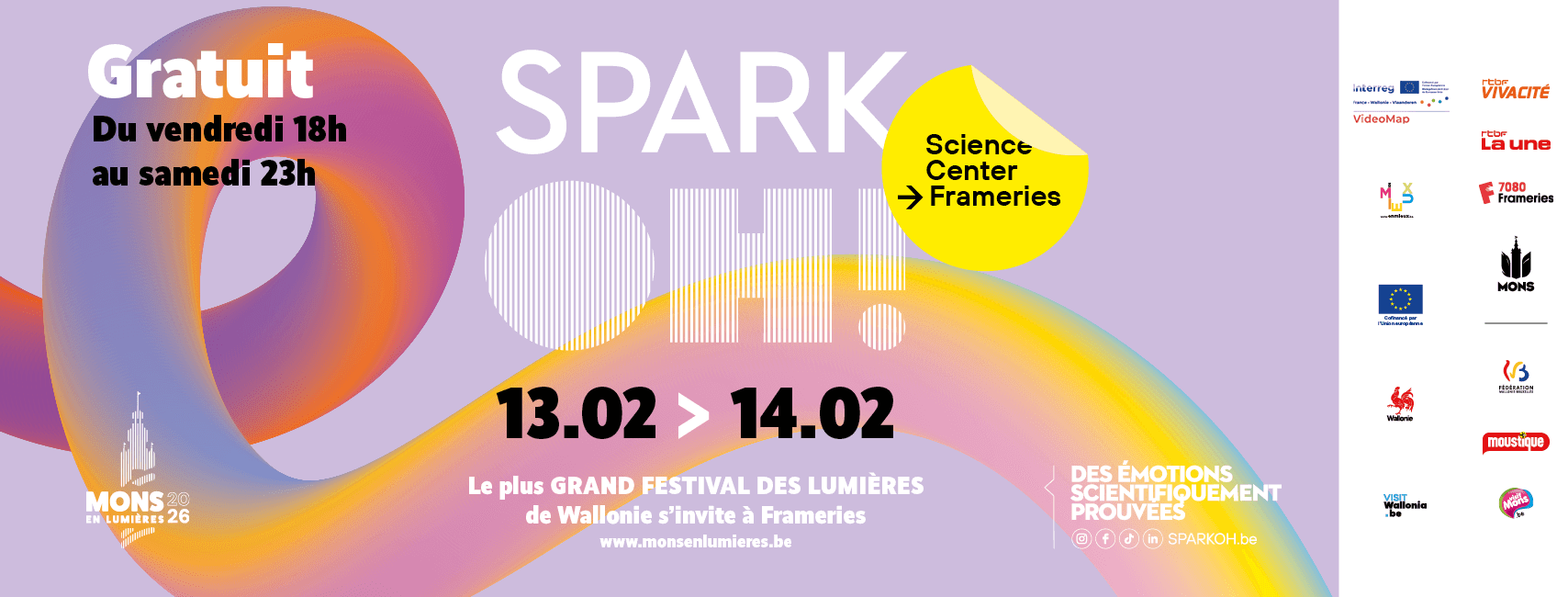 Visuel de l'event Mons en Lumières au SPARKOH!